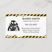 Onafhankelijke contractant visitekaartje (Voorkant)