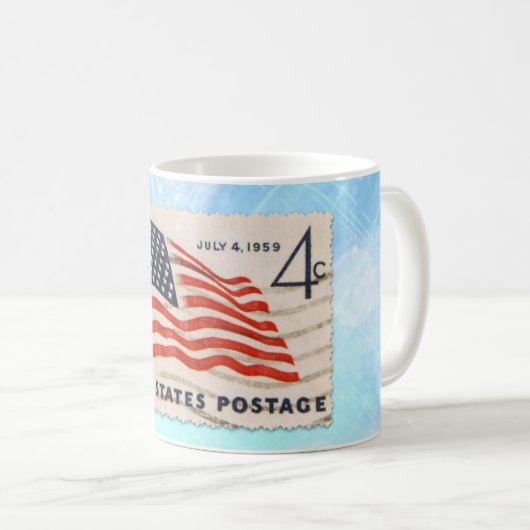 Onafhankelijke dag  Amerikaanse postafel Koffiemok (Voorkant rechts)