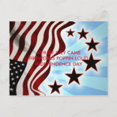 ONAFHANKELIJKE DAG HAIKU BRIEFKAART (Voorkant)