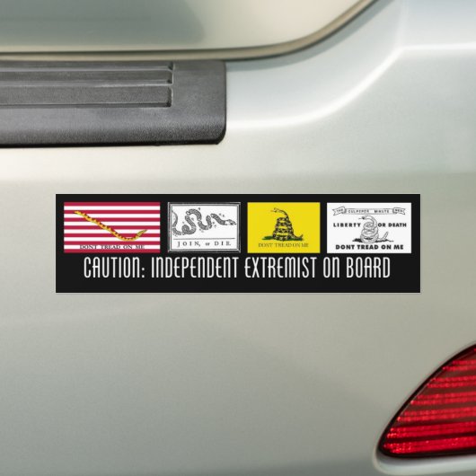 Onafhankelijke Extremist Bumpersticker (Op auto)
