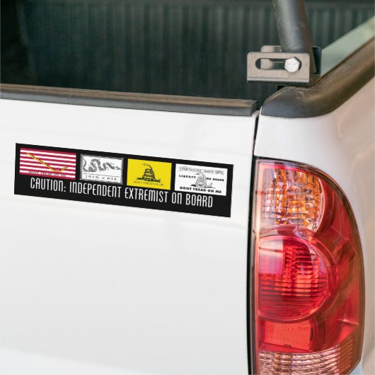 Onafhankelijke Extremist Bumpersticker (Op Truck)