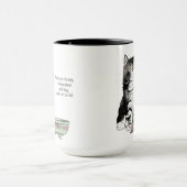 Onafhankelijke kitten kom grappig mok (Midden)