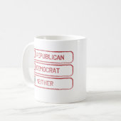 Onafhankelijke meerkeuzevrijheid Mok (Voorkant links)