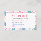 Onafhankelijke Mode detailhandelaar Visitekaartjes (Achterkant)