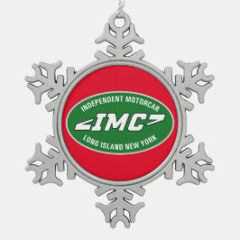 ONAFHANKELIJKE MOTORVOERTUIG Ornamente Tin Sneeuwvlok Ornament