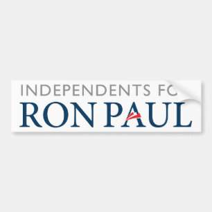 Onafhankelijke personen voor Ron Paul Bumpersticke Bumpersticker