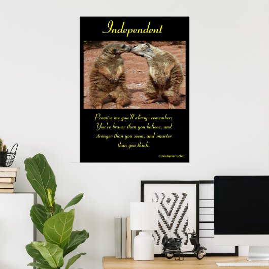 Onafhankelijke Posters Dier 4 (Thuiskantoor)