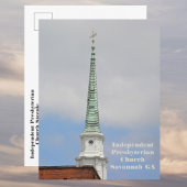 Onafhankelijke presbyteriaanse kerk Steeple Savann Briefkaart
