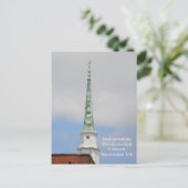 Onafhankelijke presbyteriaanse kerk Steeple Savann Briefkaart (Staand voorkant)