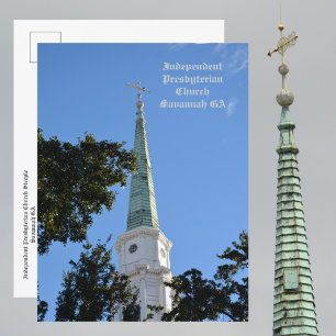 Onafhankelijke Presbyteriaanse Kerk Toren Savannah Briefkaart