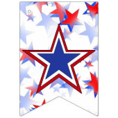 Onafhankelijke rode, witte, blauwe, grafische vlin vlaggetjes (Eerste vlag)