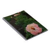 Onafhankelijke roze pioen notitieboek (Rechterzijde)