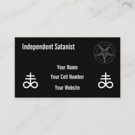 Onafhankelijke Satanist Visitekaartje