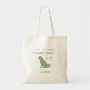Onafhankelijke Shiba Inu-hond Moeder Custom Tote Bag