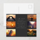 Onafhankelijke vrouwendag: moed in bloei briefkaart (Voorkant / Achterkant)