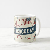 Onafhankelijkheid 4 juli patriottische Amerikaanse Koffiemok (Voorkant rechts)