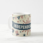 Onafhankelijkheid 4 juli patriottische Amerikaanse Koffiemok (Voorkant links)