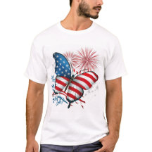 Onafhankelijkheid 4 juli Rood, Wit, Blauwe Vlinder