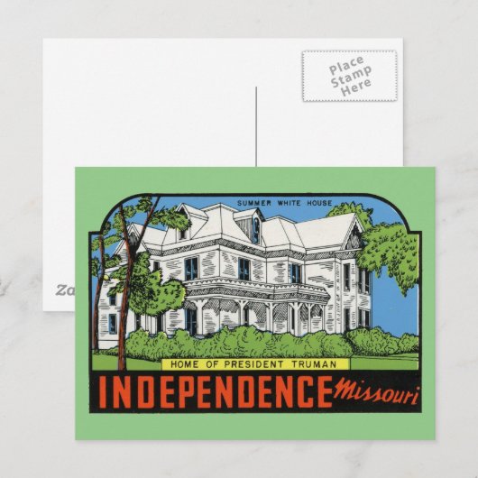 Onafhankelijkheid, Briefkaart Missouri (Voorkant / Achterkant)