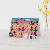 Onafhankelijkheid Dag Labradors Kaart (Gele Bloem)