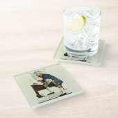 Onafhankelijkheid Glazen Onderzetter (Schuin)