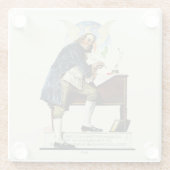 Onafhankelijkheid Glazen Onderzetter (Achterkant)