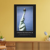 Onafhankelijkheid: Inspirerend prijsopgave 1 Canvas Afdruk (Insitu (Woonkamer))