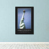 Onafhankelijkheid: Inspirerend prijsopgave 1 Canvas Afdruk (Insitu (Houten vloer))