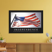 Onafhankelijkheid: Inspirerend prijsopgave 2 Canvas Afdruk (Insitu (Woonkamer))