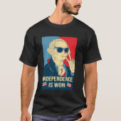 Onafhankelijkheid is Won George Washington Onafhan T-shirt (Voorkant)