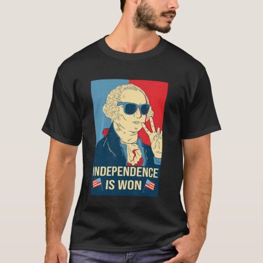 Onafhankelijkheid is Won George Washington Onafhan T-shirt (Voorkant)