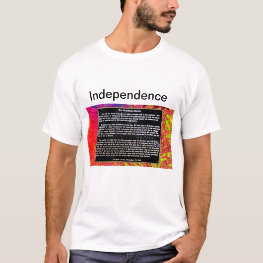 Onafhankelijkheid jGibney Zazzle Heren Basic T-Shi T-shirt (Voorkant)