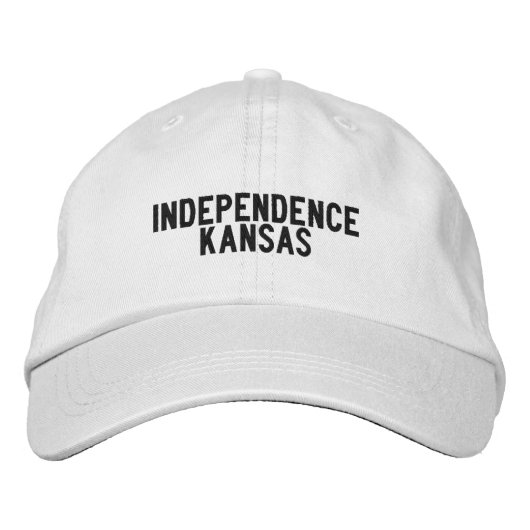 Onafhankelijkheid Kansas Hoed Geborduurde Pet (Voorkant)