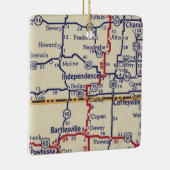 Onafhankelijkheid KS  kaart Keramisch Ornament (Rechts)