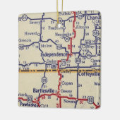 Onafhankelijkheid KS  kaart Keramisch Ornament (Links)