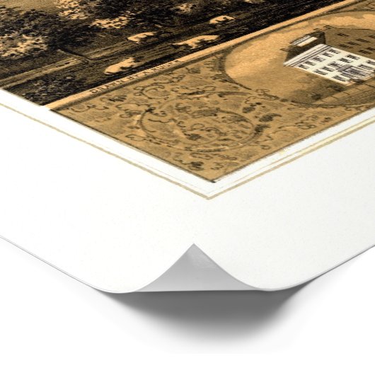 Onafhankelijkheid, MO Panorama Map - 1868 Poster (Hoek)