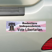 Onafhankelijkheid opnieuw uitroepen bumpersticker (Op auto)