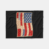 Onafhankelijkheid patriottische bloem Amerikaanse  Fleece Deken (Voorkant (Horizontaal))