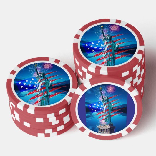 ONAFHANKELIJKHEID POKER CHIPS (Opstapeling)