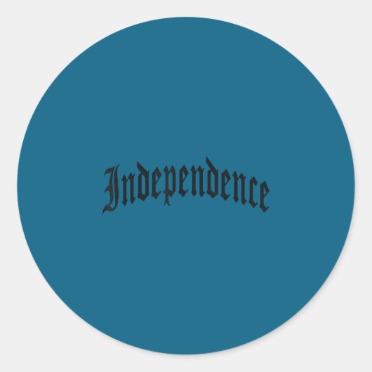 Onafhankelijkheid ronde sticker (Voorkant)