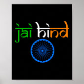 Onafhankelijkheid Tiranga Jai Hind Flag Vrijheidsd Poster (Voorkant)
