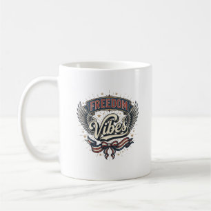 Onafhankelijkheid Trilling Vintage Patriottisch T- Koffiemok