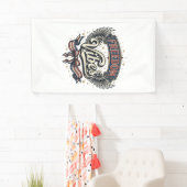 Onafhankelijkheid Trilling Vintage Patriottisch T- Spandoek (Insitu)
