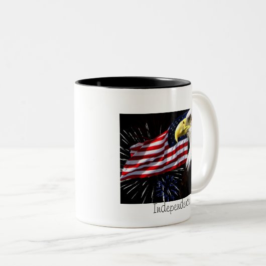 Onafhankelijkheid Tweekleurige Koffiemok (Voorkant rechts)