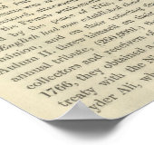 Onafhankelijkheid van de Verenigde Staten 1783 AD Poster (Hoek)