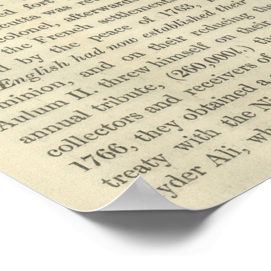 Onafhankelijkheid van de Verenigde Staten 1783 AD Poster (Hoek)