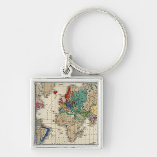 Onafhankelijkheid van de Verenigde Staten 1783 AD Sleutelhanger (Voorkant)