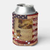 Onafhankelijkheid van de VS-vlag Blikjeskoeler (Blikje Voorkant)