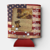 Onafhankelijkheid van de VS-vlag Blikjeskoeler (Achterkant)