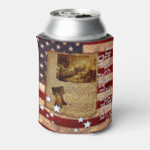 Onafhankelijkheid van de VS-vlag Blikjeskoeler (Blikje Achterkant)